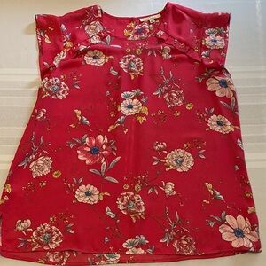 La Serein Women’s Pink Short Sleeve Blouse